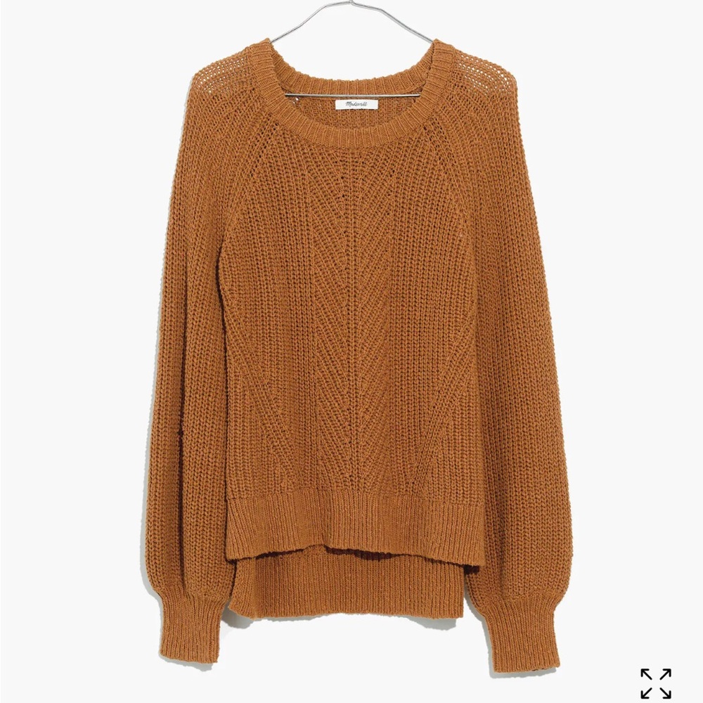 Madewell balloon sleeve cotton sweater - medium - Picture 6 of 8